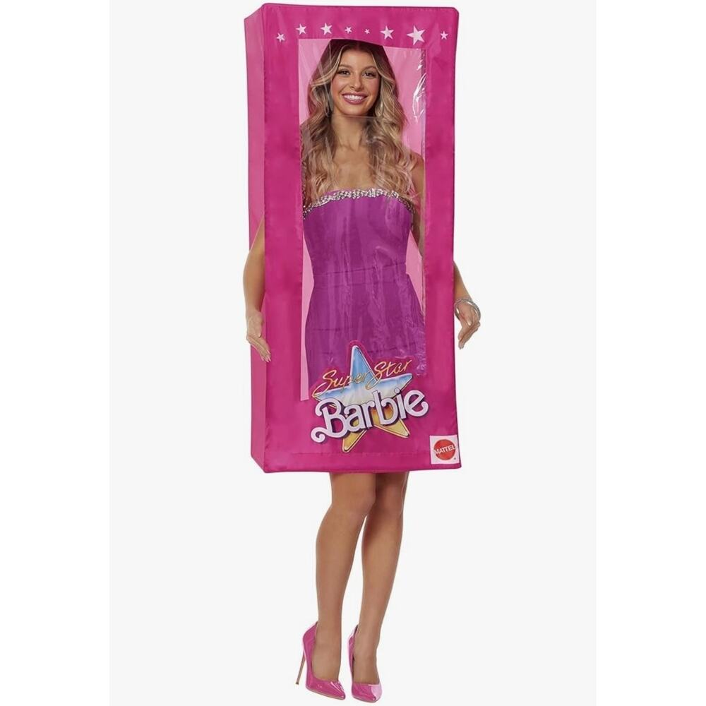 InSpirit Designs Pink Barbie Doll Box Women's Adult Halloween Costume Party